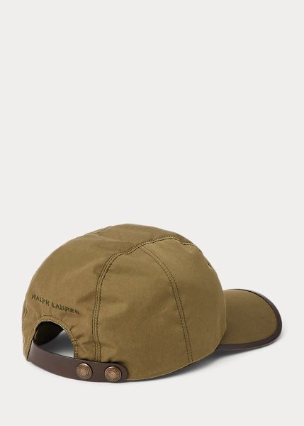 Lambskin-Trim Canvas Five-Panel Cap 2 Lambskin-Trim Canvas Five-Panel Cap - Image 2