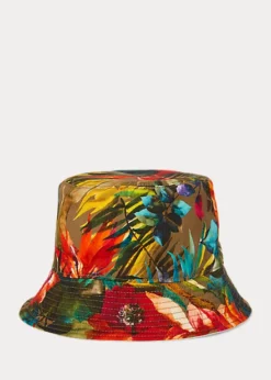 Reversible Floral Cotton Bucket Hat