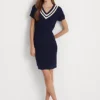 Cotton-Blend Cricket Jumper Dress