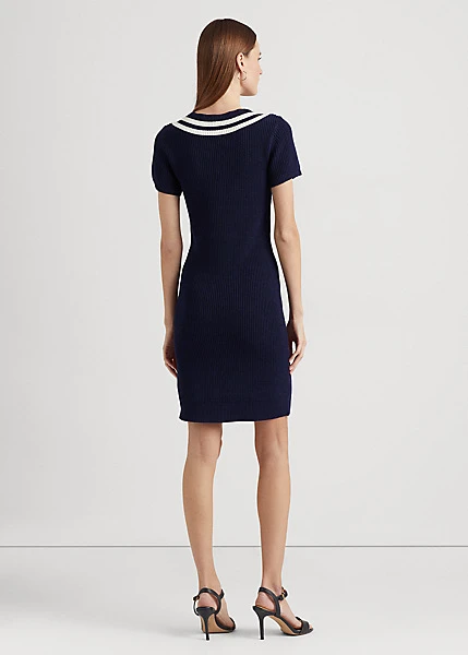 Cotton-Blend Cricket Jumper Dress 4 Cotton-Blend Cricket Jumper Dress - Image 4