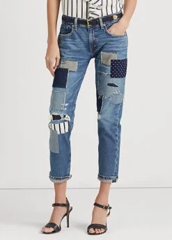 Patchwork Relaxed Tapered Ankle Jean -Family Flair Sales Store s7 1474063 alternate1