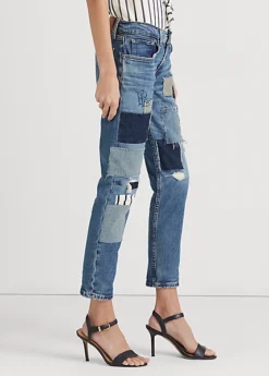 Patchwork Relaxed Tapered Ankle Jean -Family Flair Sales Store s7 1474063 alternate2