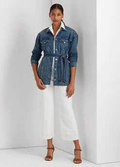 Belted Denim Field Jacket -Family Flair Sales Store s7 1474081 alternate1