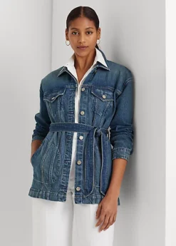 Belted Denim Field Jacket