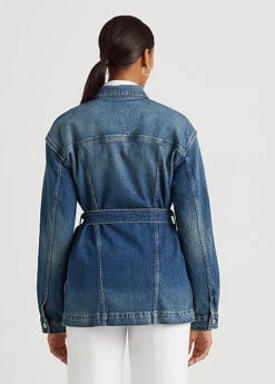 Belted Denim Field Jacket -Family Flair Sales Store s7 1474081 alternate3