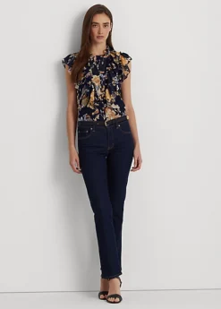 Floral Georgette Sleeveless Shirt -Family Flair Sales Store s7 1474136 alternate1