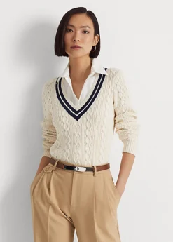 Cable-Knit Cricket Jumper -Family Flair Sales Store s7 1474250 alternate5
