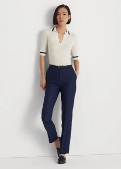 Silk-Blend Short-Sleeve Jumper -Family Flair Sales Store s7 1474257 alternate1