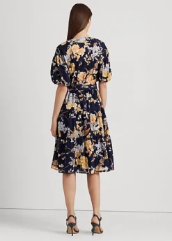 Floral Belted Cotton Voile Dress -Family Flair Sales Store s7 1474336 alternate3