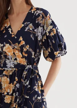 Floral Belted Cotton Voile Dress -Family Flair Sales Store s7 1474336 alternate4