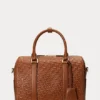 Debossed Leather Medium Kaden Satchel