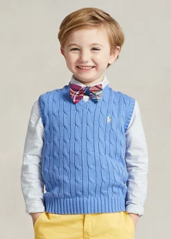 Cable-Knit Cotton Jumper Vest