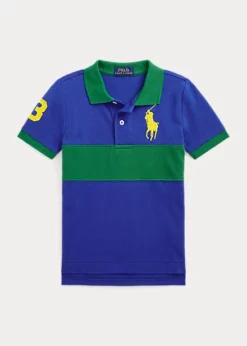Big Pony Cotton Mesh Polo Shirt