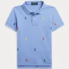 Polo Pony Cotton Mesh Polo Shirt