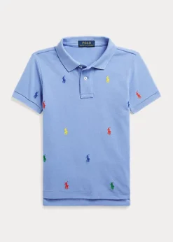 Polo Pony Cotton Mesh Polo Shirt
