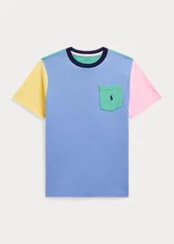 Colour-Blocked Cotton Pocket Tee