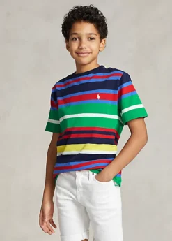 Striped Cotton Jersey Tee