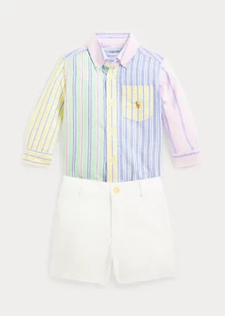 Oxford Fun Shirt And Chino Short Set