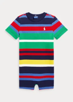 Striped Cotton Jersey Shortall