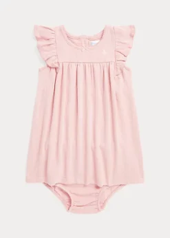 Pointelle-Knit Cotton Dress And Bloomer