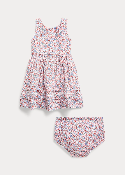 Floral Seersucker Dress And Bloomer 2 Floral Seersucker Dress And Bloomer - Image 2