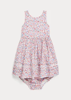 Floral Seersucker Dress And Bloomer