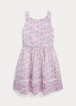 Floral Cotton Seersucker Dress