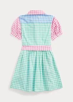 Gingham Cotton Poplin Shirtdress -Family Flair Sales Store s7 1476224 alternate1