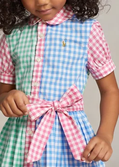 Gingham Cotton Poplin Shirtdress -Family Flair Sales Store s7 1476224 alternate2