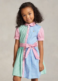 Gingham Cotton Poplin Shirtdress -Family Flair Sales Store s7 1476224 alternate3