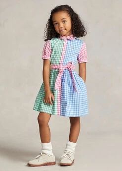 Gingham Cotton Poplin Shirtdress -Family Flair Sales Store s7 1476224 alternate4