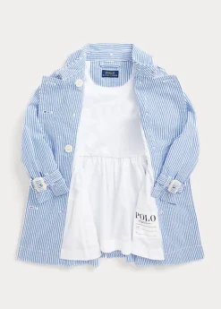 Seersucker Hooded Trench Coat -Family Flair Sales Store s7 1476225 alternate4