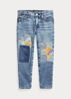 Patchwork Astor Slim Boyfriend Jean
