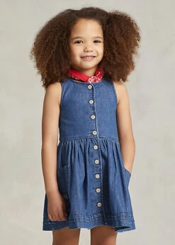 Cotton Denim Dress -Family Flair Sales Store s7 1476239 alternate2