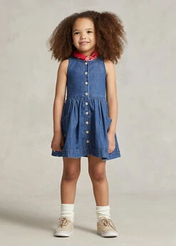 Cotton Denim Dress -Family Flair Sales Store s7 1476239 alternate4