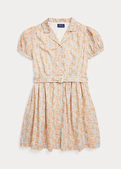 Floral Cotton Baptiste Shirtdress