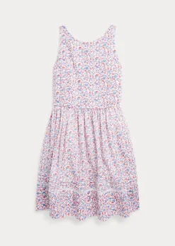 Floral Cotton Seersucker Dress