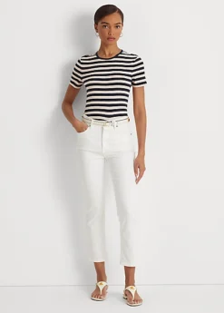 Striped Stretch Cotton Tee -Family Flair Sales Store s7 1476726 alternate1