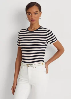 Striped Stretch Cotton Tee