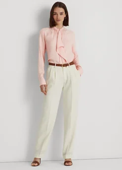 Ruffle-Trim Logo Jacquard Shirt -Family Flair Sales Store s7 1476743 alternate1