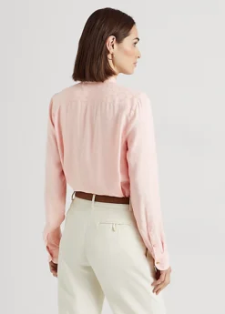 Ruffle-Trim Logo Jacquard Shirt -Family Flair Sales Store s7 1476743 alternate3