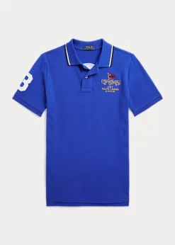 Crest Cotton Mesh Polo Shirt