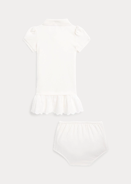 Eyelet Stretch Mesh Polo Dress And Bloomer 2 Eyelet Stretch Mesh Polo Dress And Bloomer - Image 2