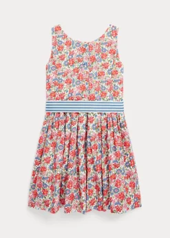 Floral Cotton Poplin Dress & Bloomer -Family Flair Sales Store s7 1477178 alternate1