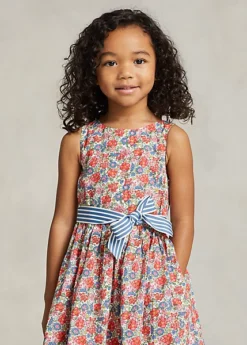 Floral Cotton Poplin Dress & Bloomer -Family Flair Sales Store s7 1477178 alternate2