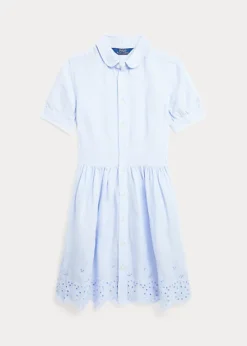 Embroidered Linen Shirtdress