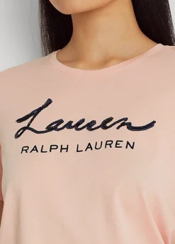 Sequined Logo Jersey Tee -Family Flair Sales Store s7 1477660 alternate4