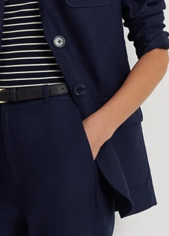 Linen-Blend Twill Ankle Trouser -Family Flair Sales Store s7 1477668 alternate4