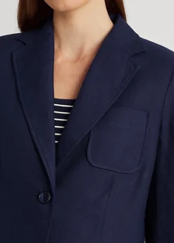 Linen-Blend Twill Blazer -Family Flair Sales Store s7 1477669 alternate4