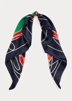 Amelia Print Silk Twill Square Scarf
